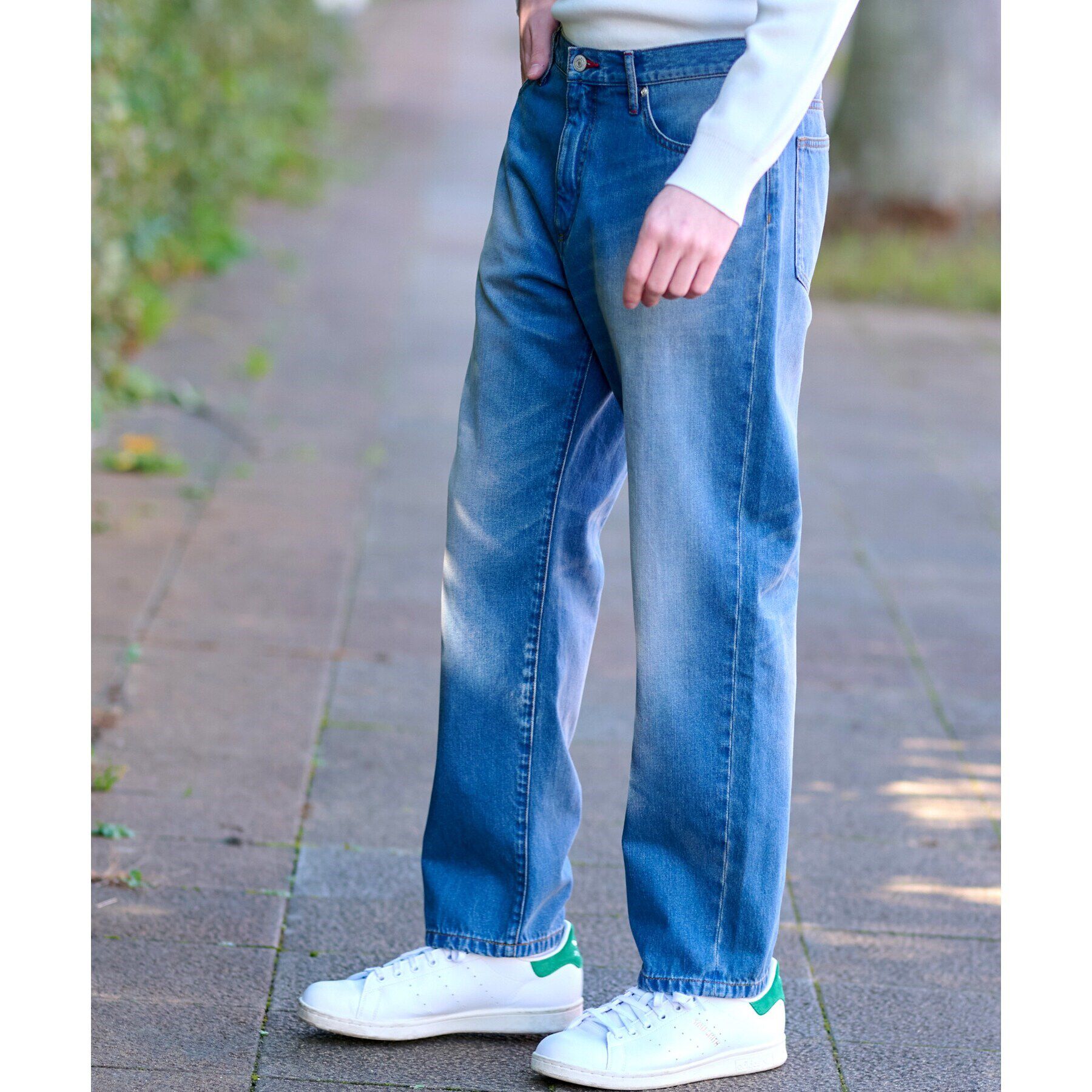 DRESSTERIOR「10．6oz コンフォートワイドデニムパンツ」|デニム|