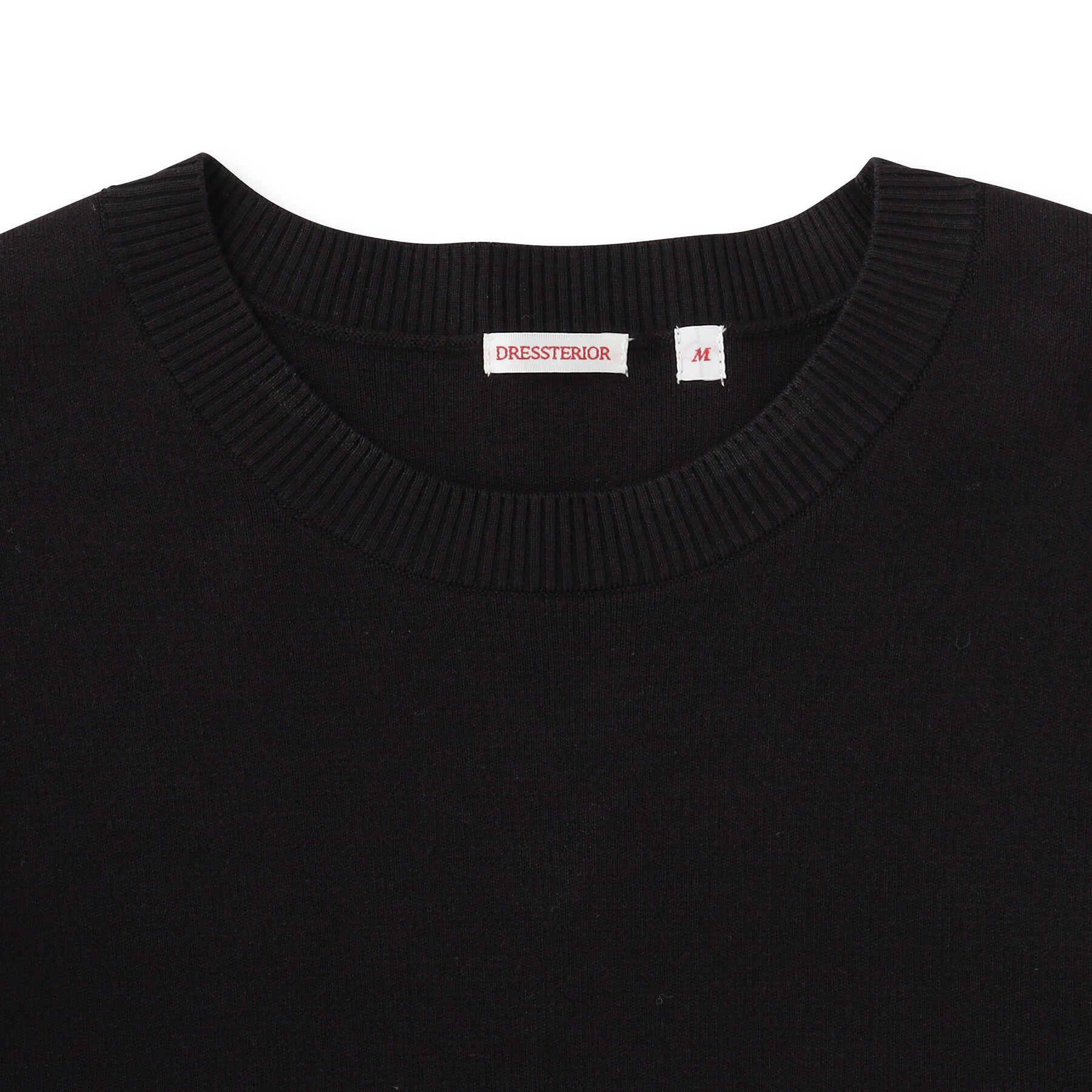 DRESSTERIOR「コットンスムース アームラインクルーネック」|ニット・セーター|
