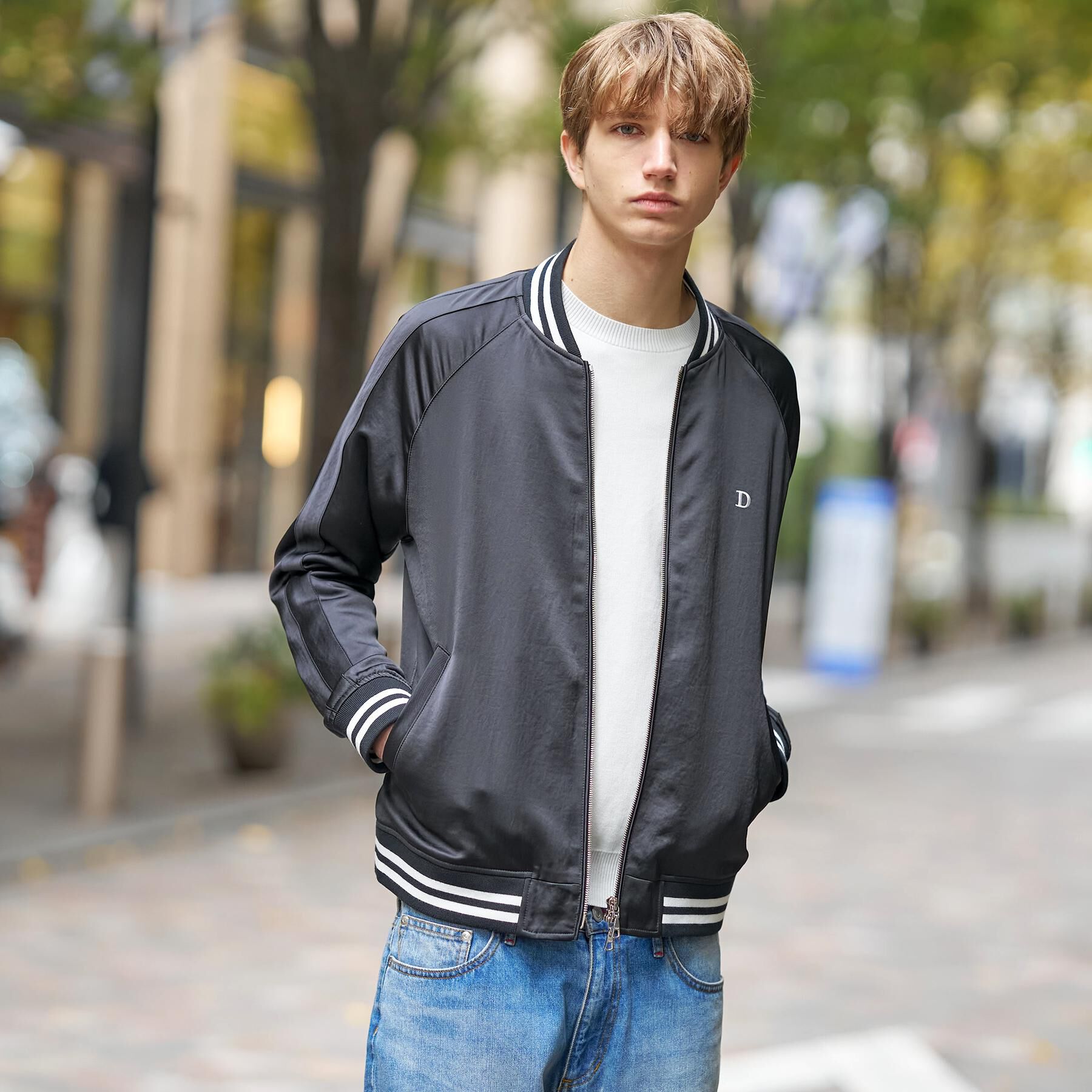 DRESSTERIOR「ラビット刺繍 スカジャン」|ブルゾン・スタジャン|