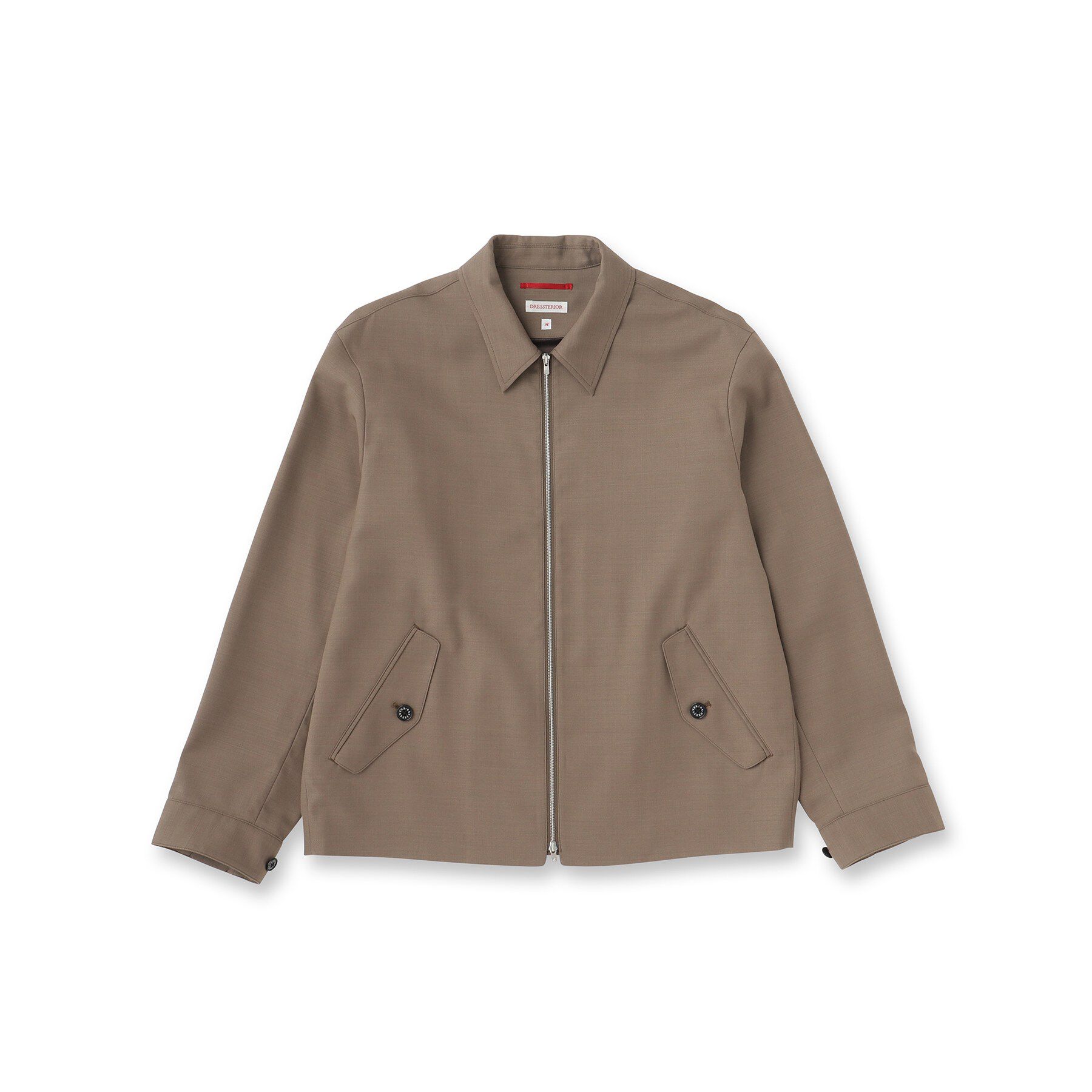 DRESSTERIOR「ウォッシャブル ウール混ハリントンジャケット」|ブルゾン・スタジャン|