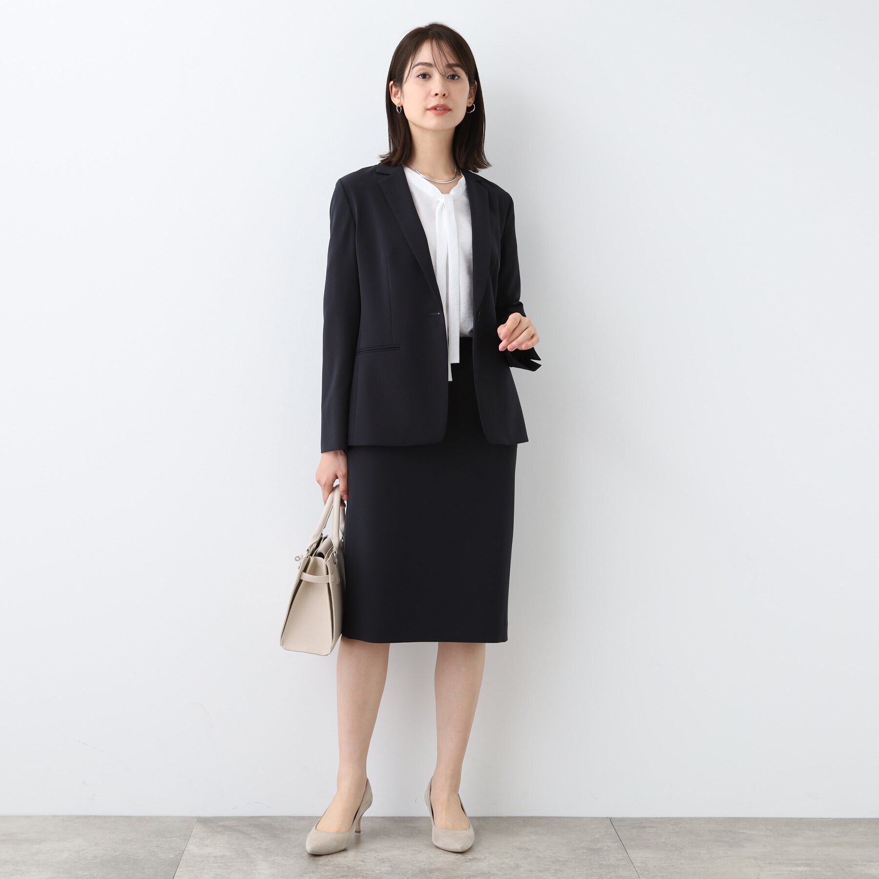 INDIVI「【洗える／UVケア／スーツ】ストレッチテーラードカラージャケット」|スーツ|