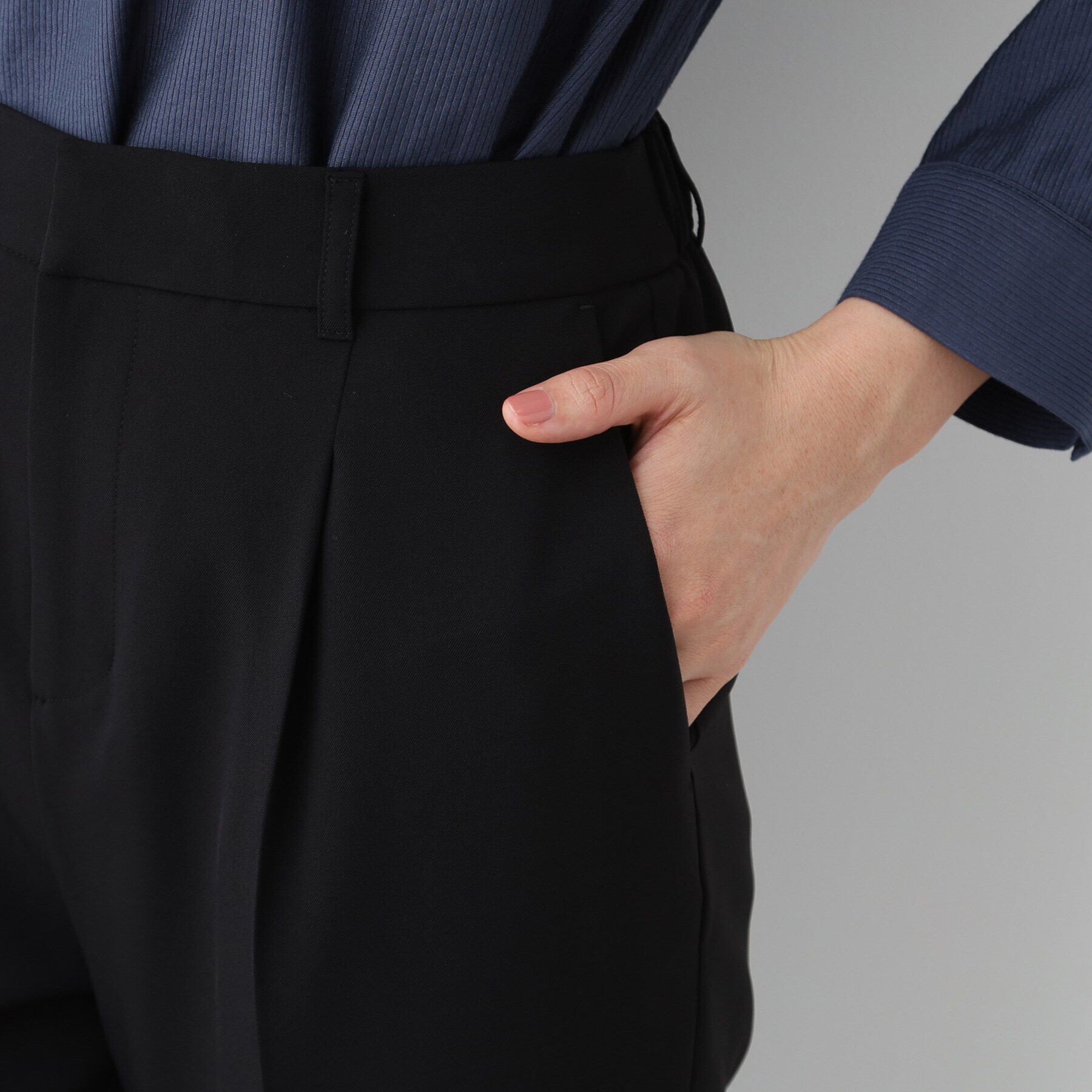 INDIVI「【洗える／UVケア／スーツ】ストレッチタックテーパードパンツ」|その他|