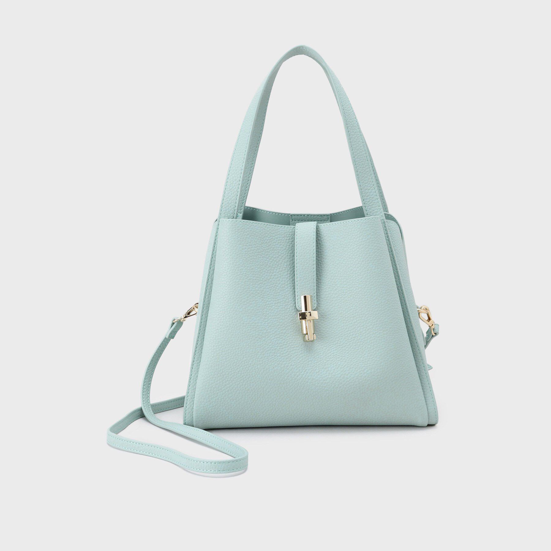 INDIVI「【合皮／ミドルサイズ】春カラーフォルムバッグ」|ハンドバッグ|