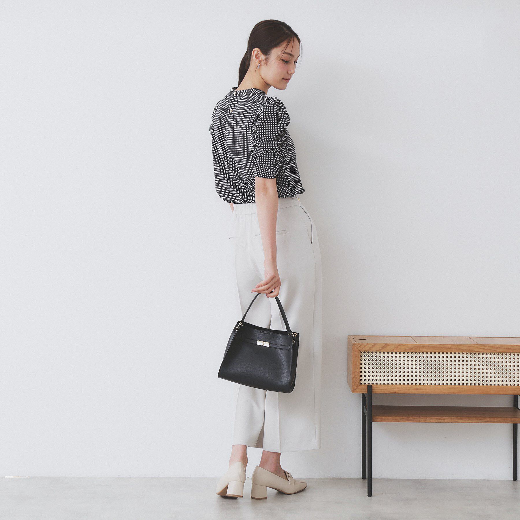 index「柄プリントピンタックブラウス【洗濯機洗い可/イージーアイロン/防シワ】」|シャツ・ブラウス|