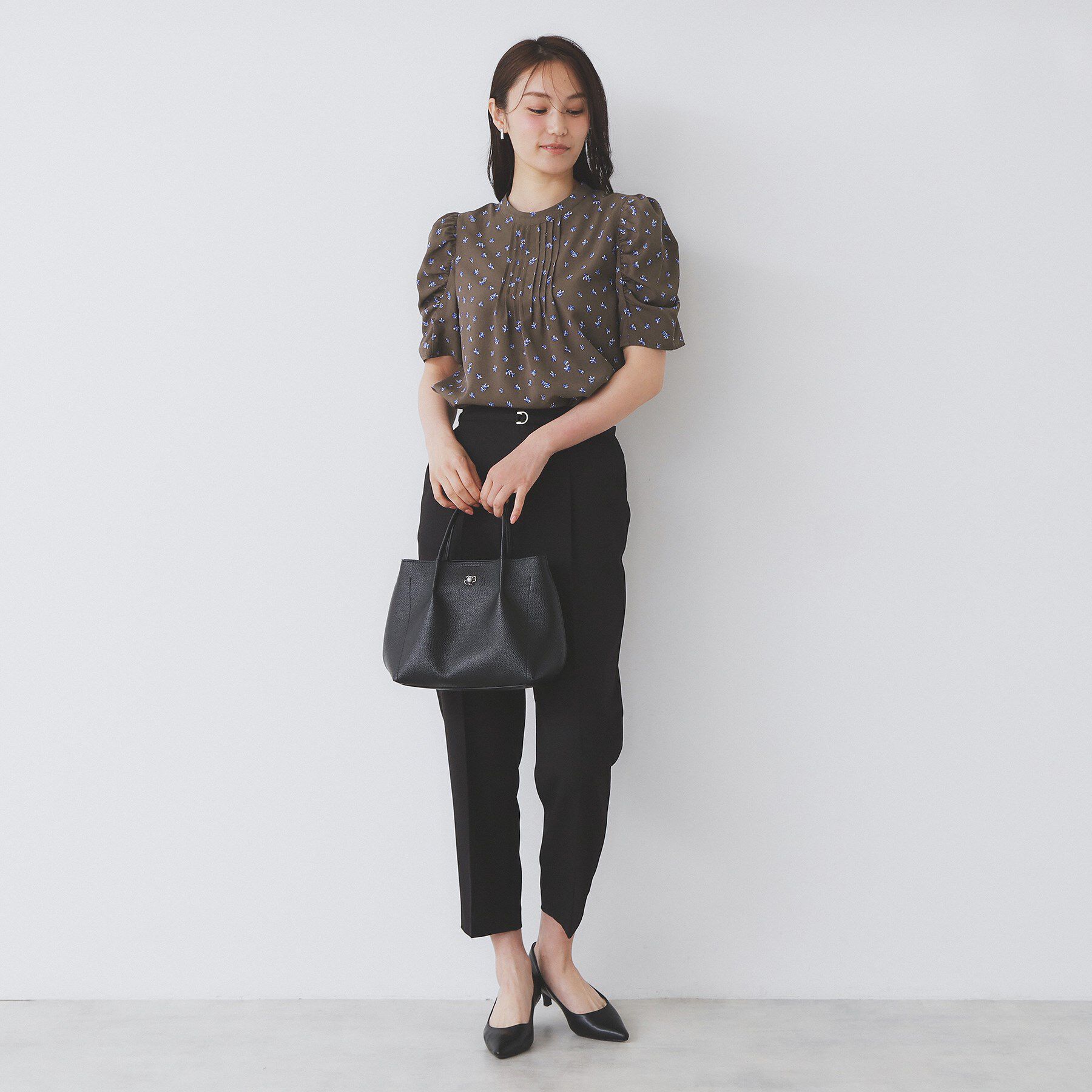 index「柄プリントピンタックブラウス【洗濯機洗い可/イージーアイロン/防シワ】」|シャツ・ブラウス|