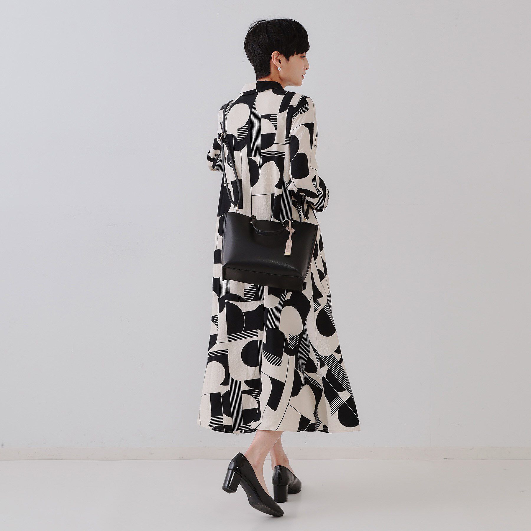 OPAQUE.CLIP「【2WAY】バイカラー3層ミドルトートバッグ」|トートバッグ|