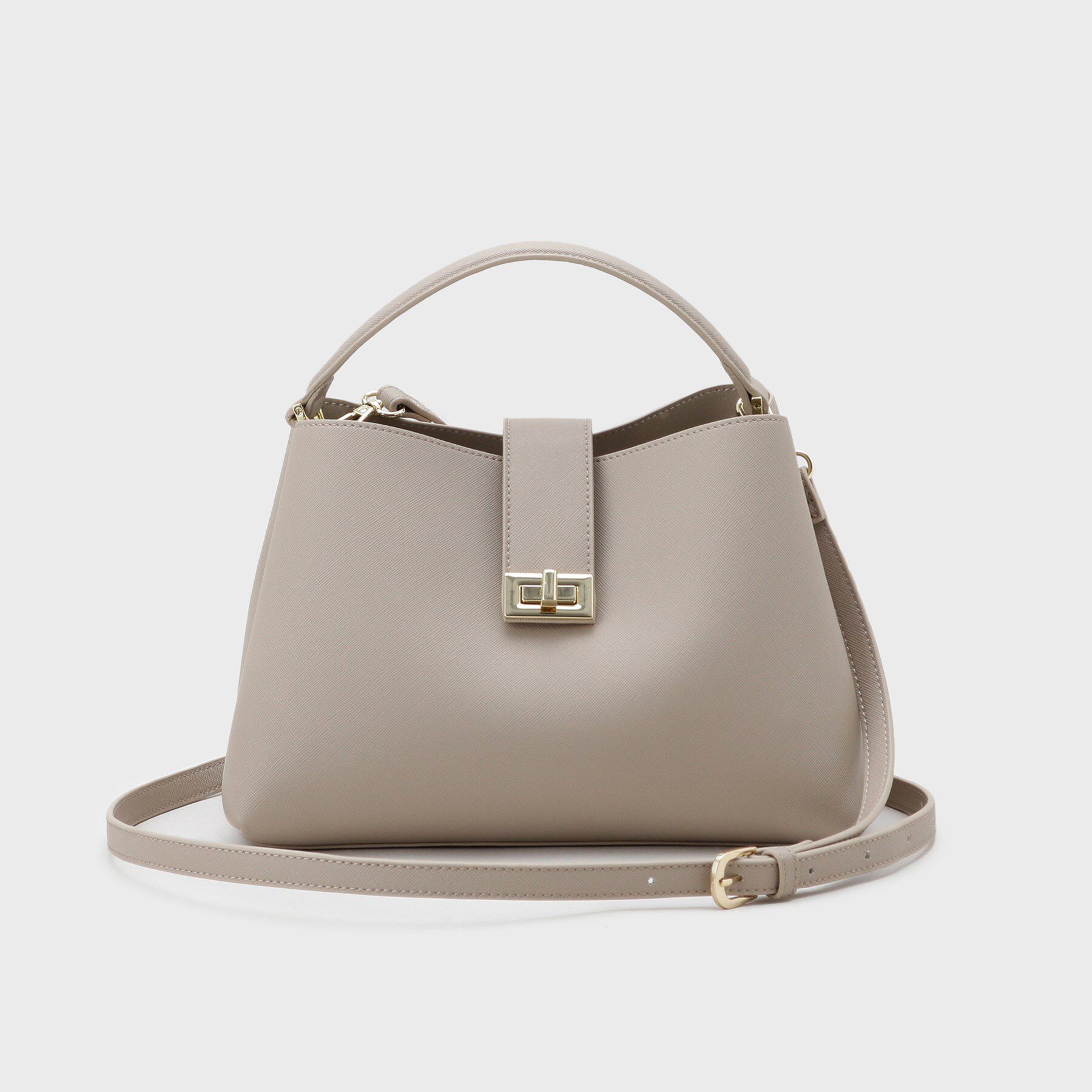 OPAQUE.CLIP「【2WAY】サフィアーノ調ミドルワンハンドルバッグ」|ハンドバッグ|