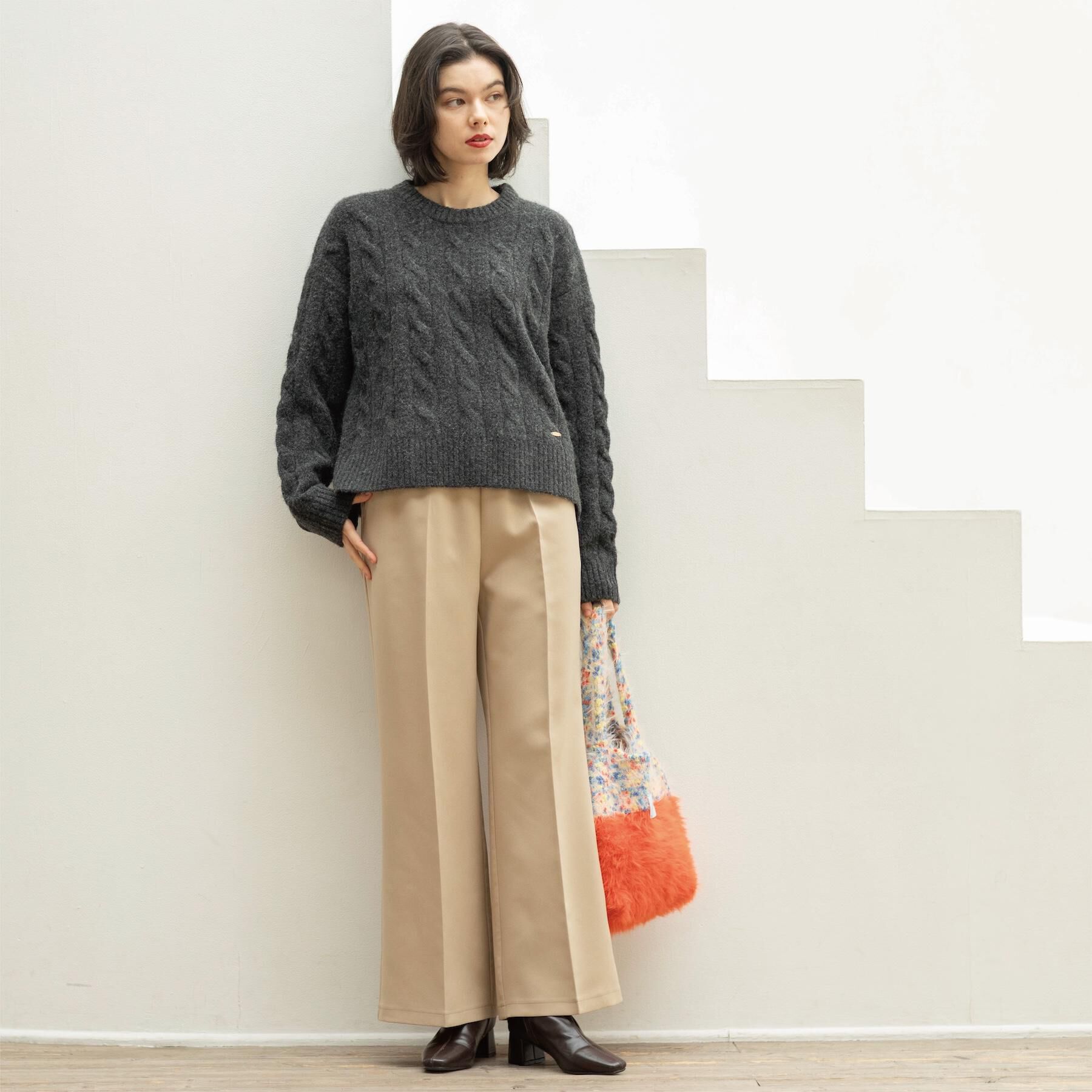 OPAQUE.CLIP「イージーフレアパンツ【洗濯機OK】」|その他|