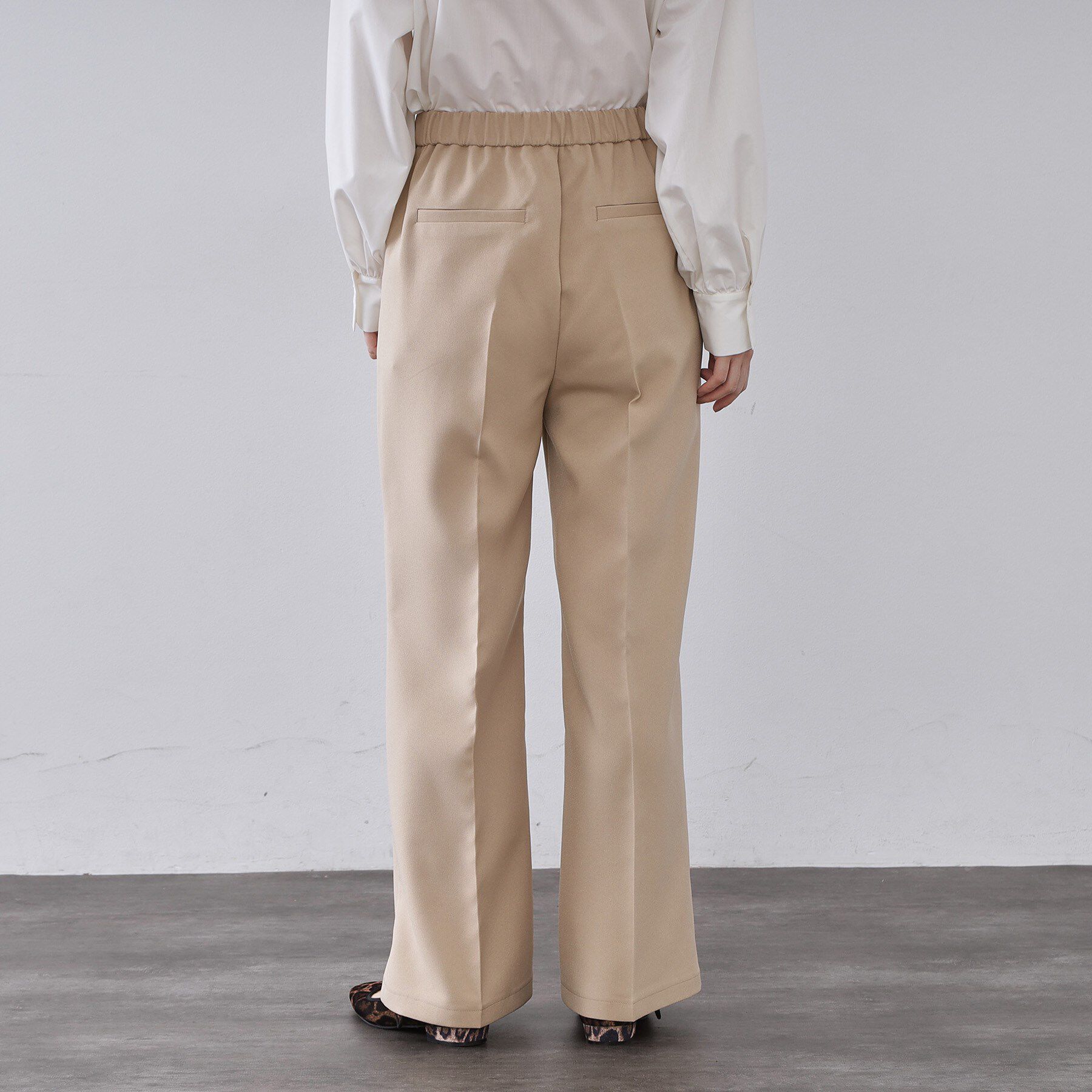 OPAQUE.CLIP「イージーフレアパンツ【洗濯機OK】」|その他|