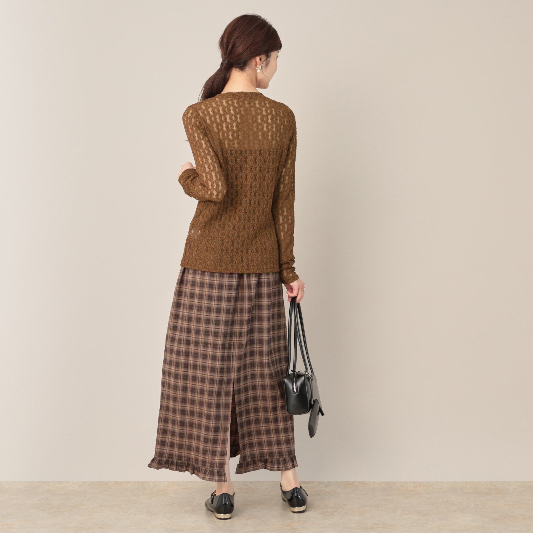 Couture broach「レースリングドットカーディガン」|カーディガン|