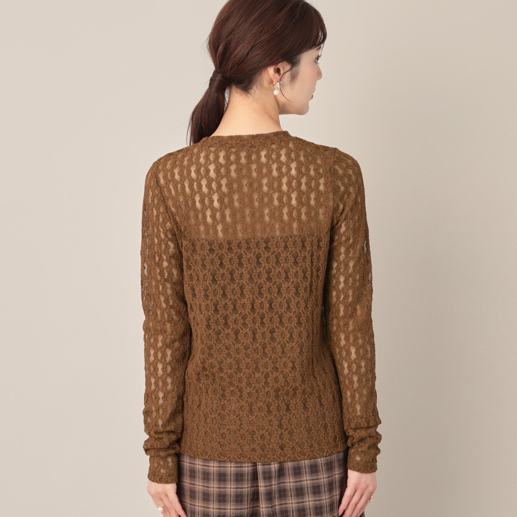 Couture broach「レースリングドットカーディガン」|カーディガン|