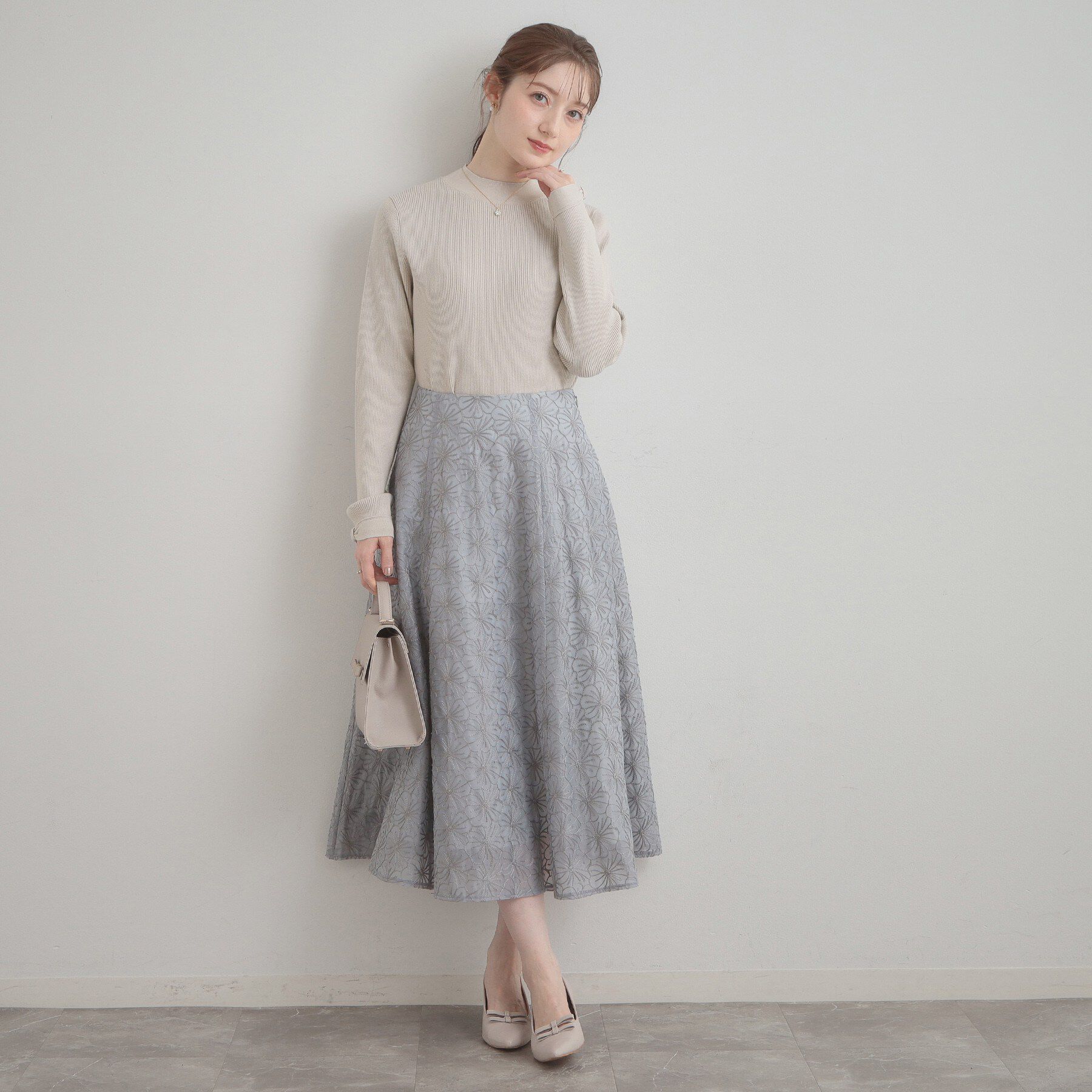 Couture broach「【洗える・着映え】袖リボン リブニット」|ニット・セーター|