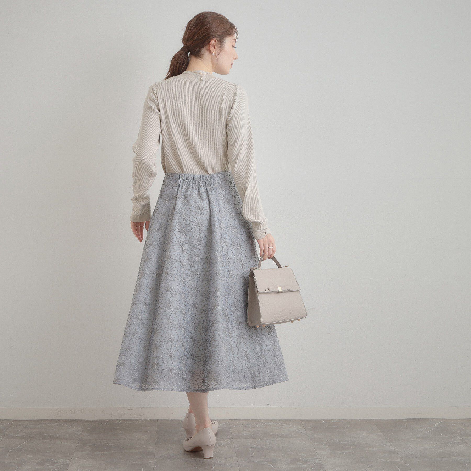 Couture broach「【洗える・着映え】袖リボン リブニット」|ニット・セーター|