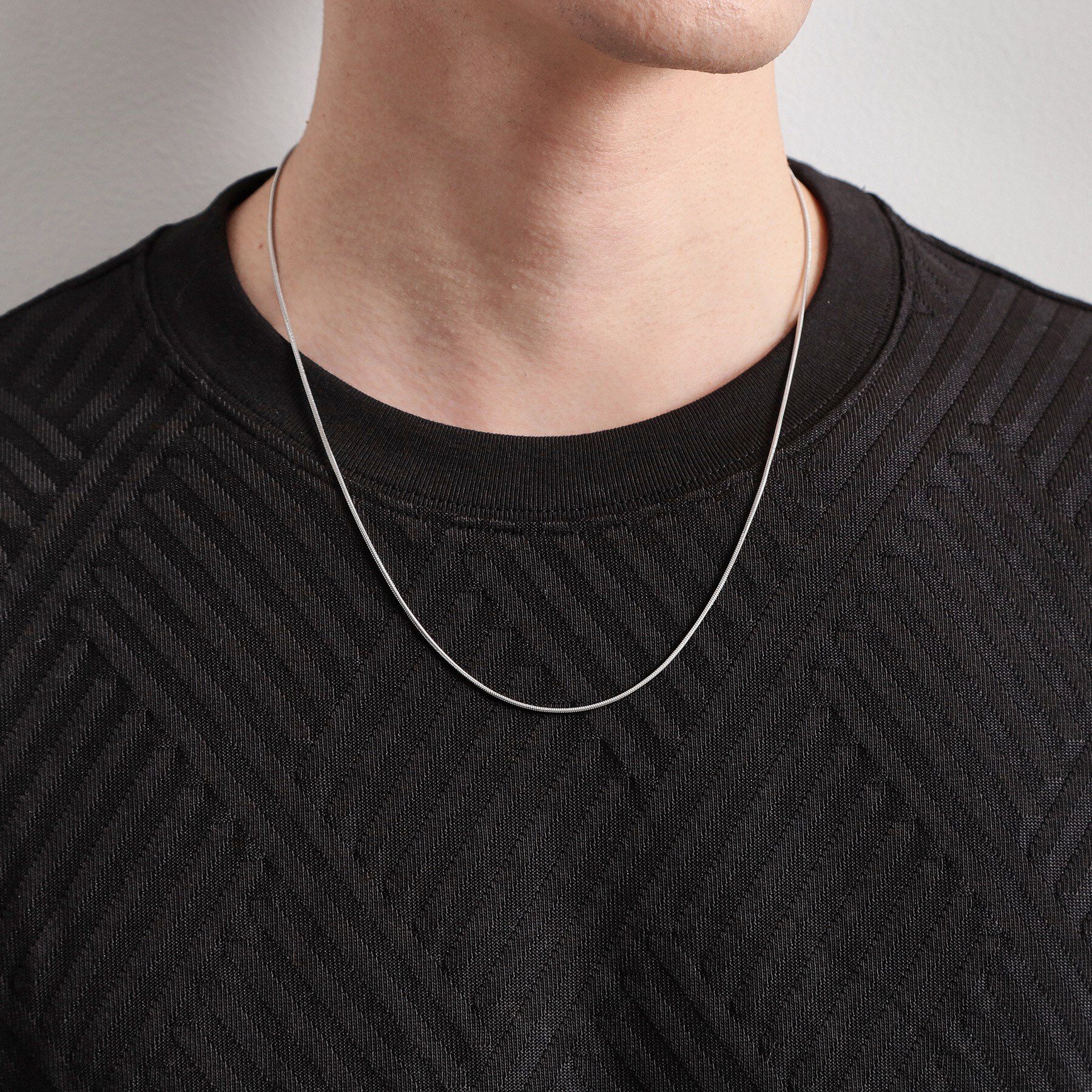 THE SHOP TK「スネーク チェーン ステンレス ネックレス【ユニセックス】」|ネックレス|