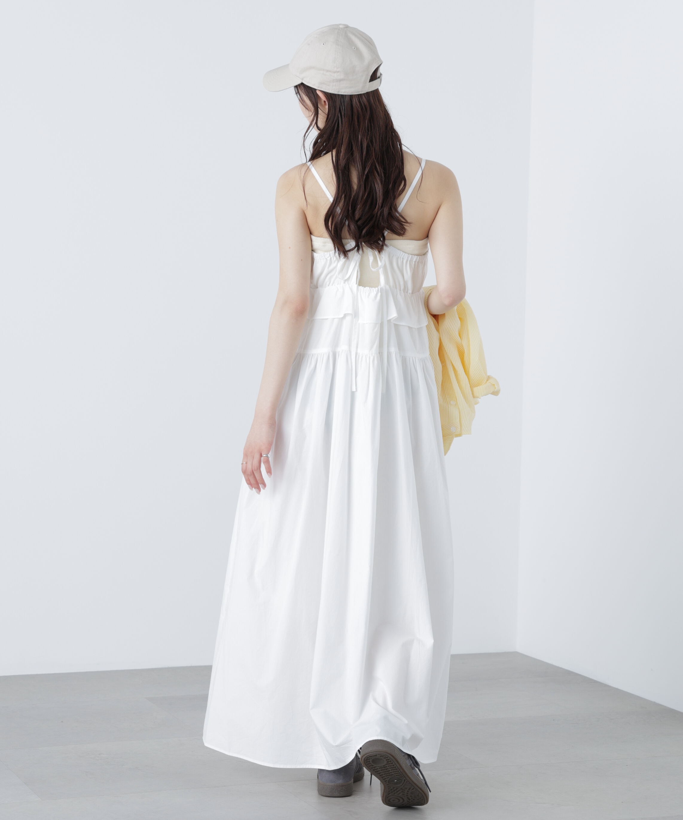  「ペプラムキャミティアードワンピース」|ワンピース|