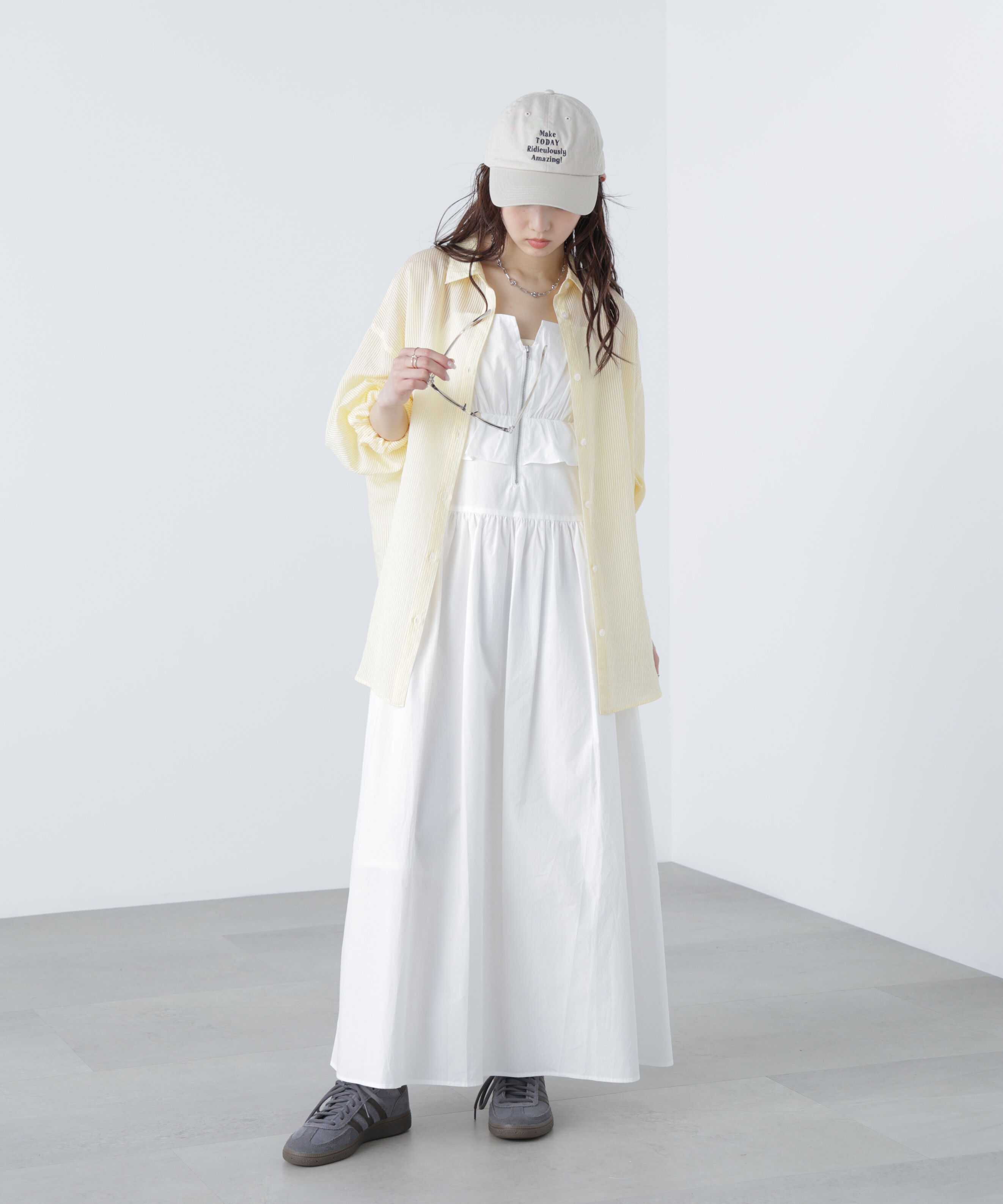  「ペプラムキャミティアードワンピース」|ワンピース|