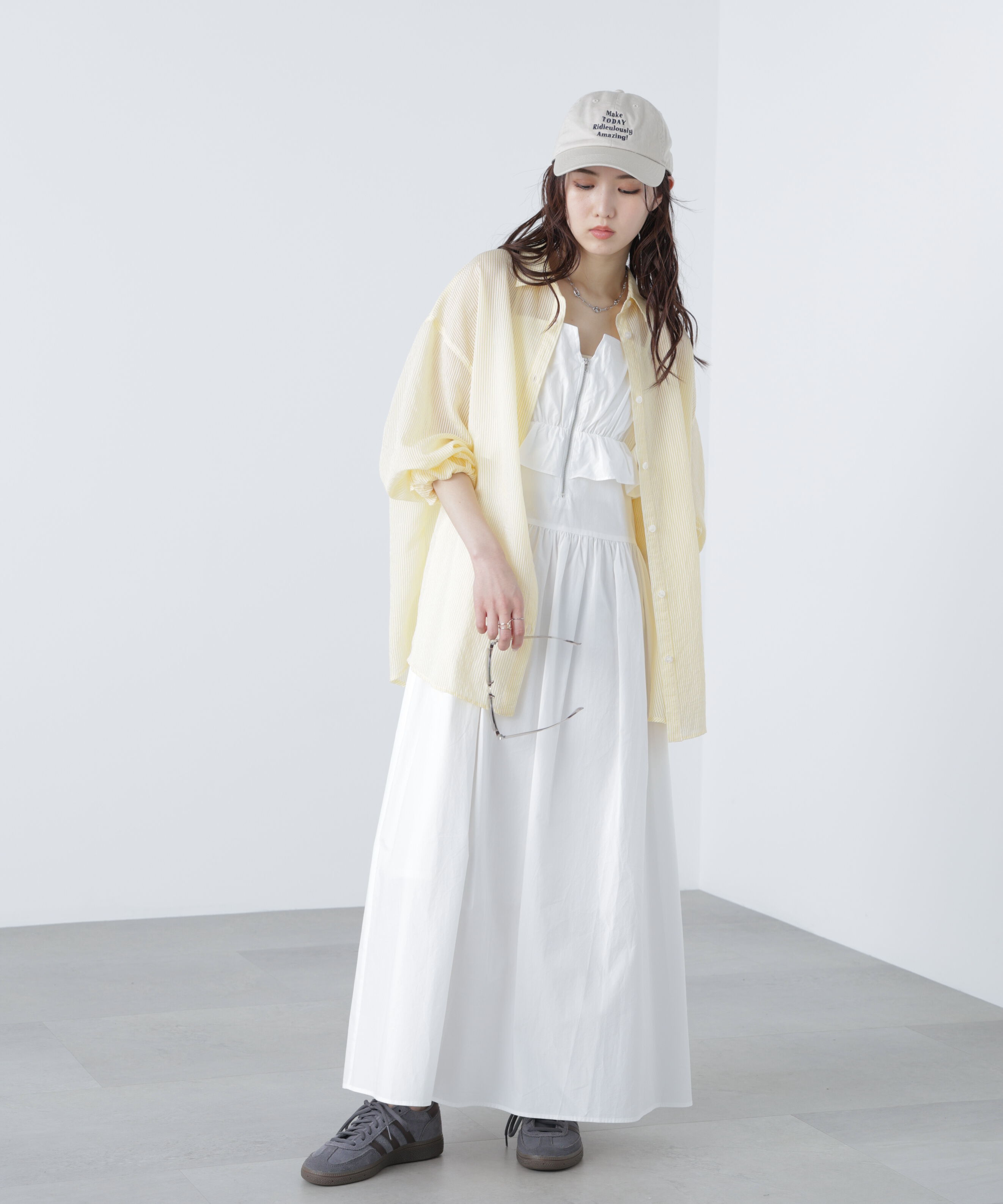  「ペプラムキャミティアードワンピース」|ワンピース|