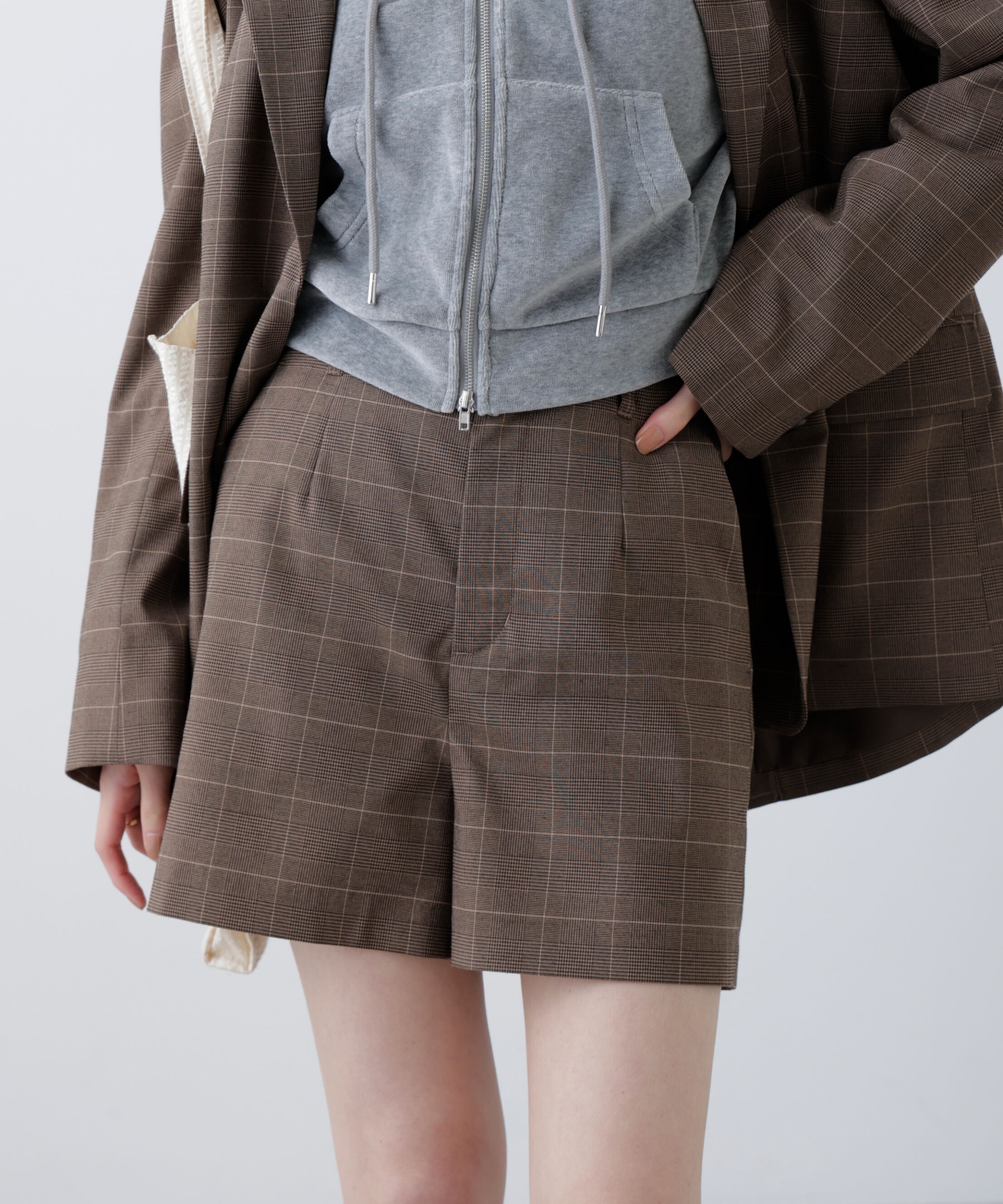  「〈セットアップ対応〉ハイウエストショートパンツ」|その他|