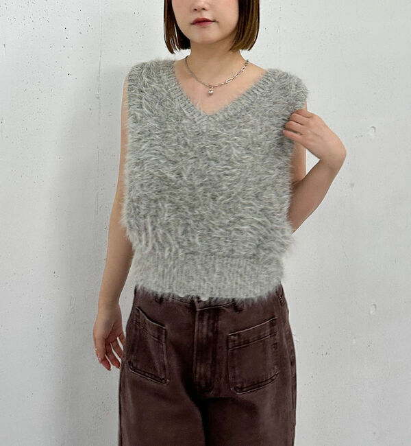 archives「メランジフェザーニットベスト」|ニット・セーター|