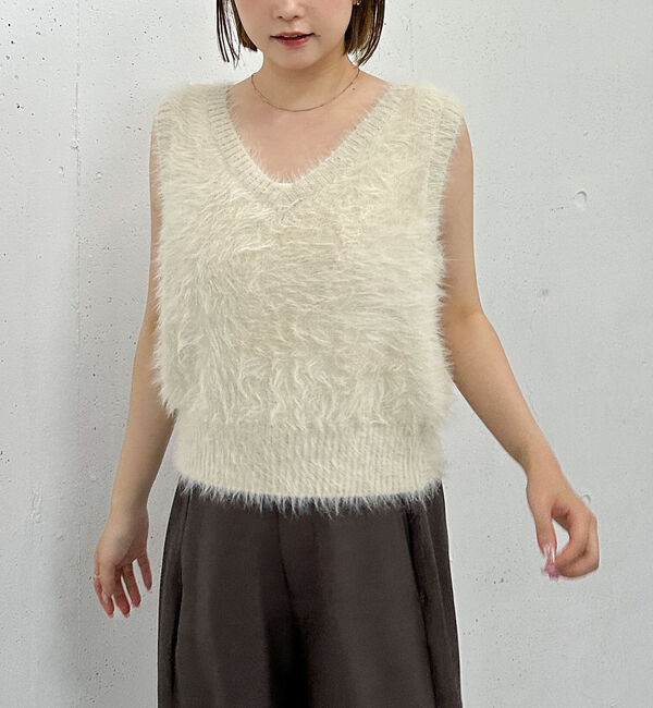 archives「メランジフェザーニットベスト」|ニット・セーター|