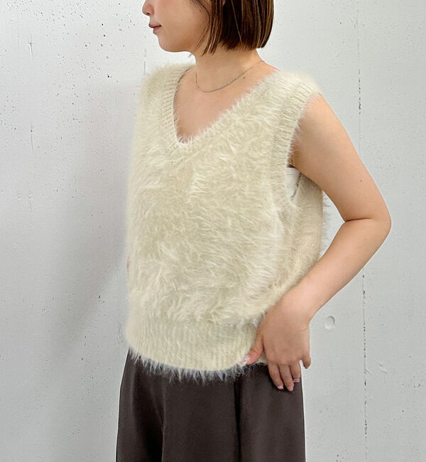 archives「メランジフェザーニットベスト」|ニット・セーター|