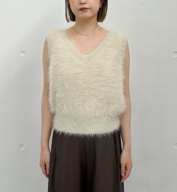 archives「メランジフェザーニットベスト」|ニット・セーター|