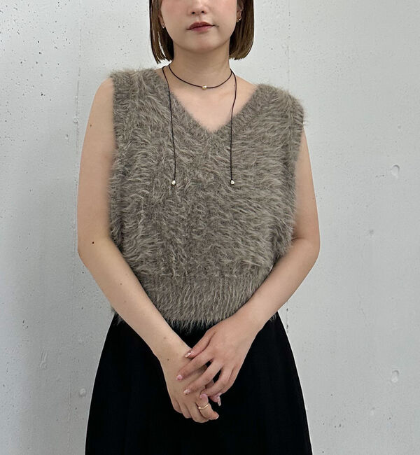 archives「メランジフェザーニットベスト」|ニット・セーター|MOCHA