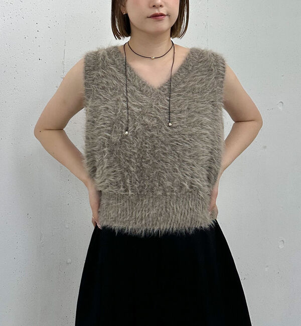 archives「メランジフェザーニットベスト」|ニット・セーター|