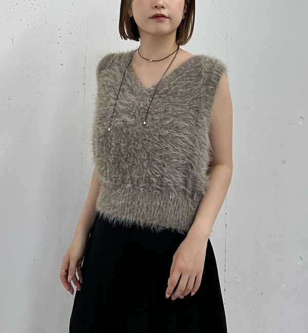 archives「メランジフェザーニットベスト」|ニット・セーター|