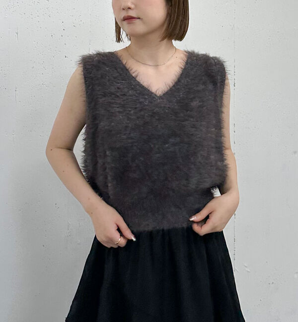 archives「メランジフェザーニットベスト」|ニット・セーター|