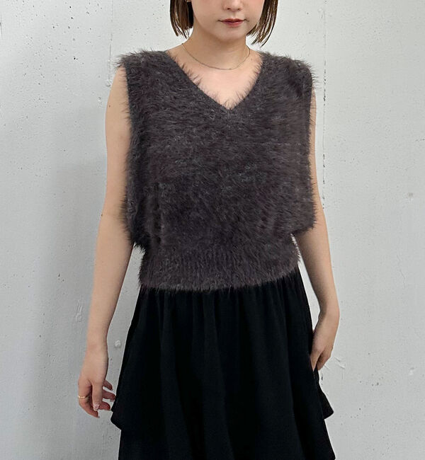 archives「メランジフェザーニットベスト」|ニット・セーター|