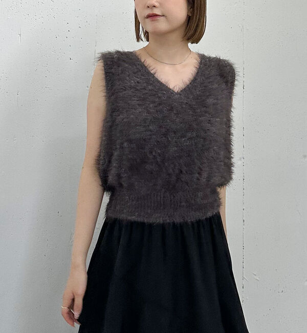 archives「メランジフェザーニットベスト」|ニット・セーター|