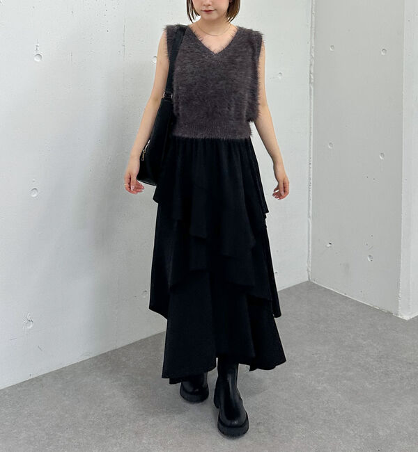 archives「メランジフェザーニットベスト」|ニット・セーター|