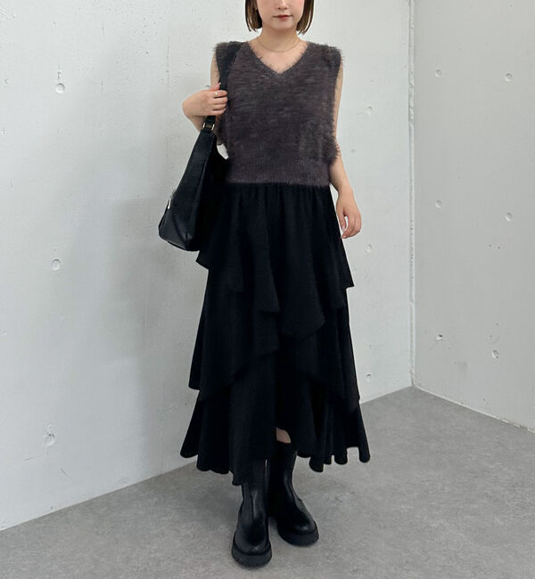 archives「メランジフェザーニットベスト」|ニット・セーター|