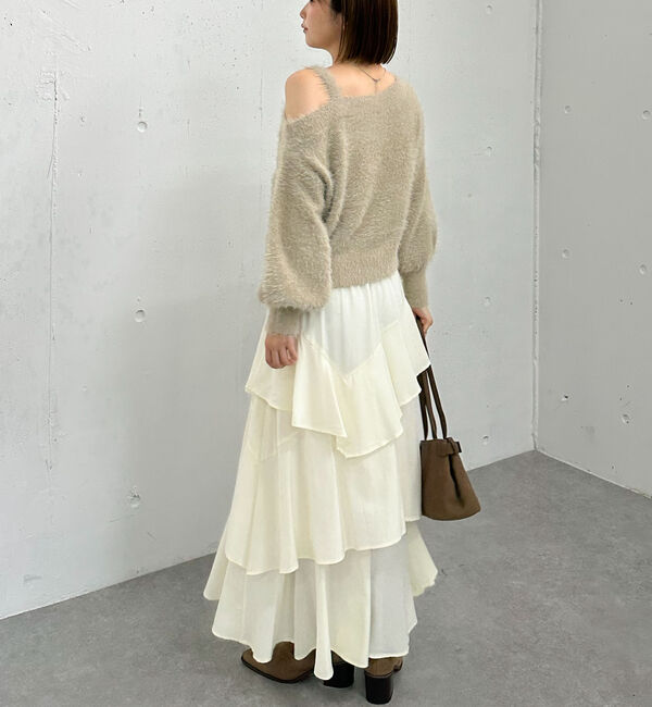 archives「ラメフェザーワンショルニットプルオーバー」|ニット・セーター|