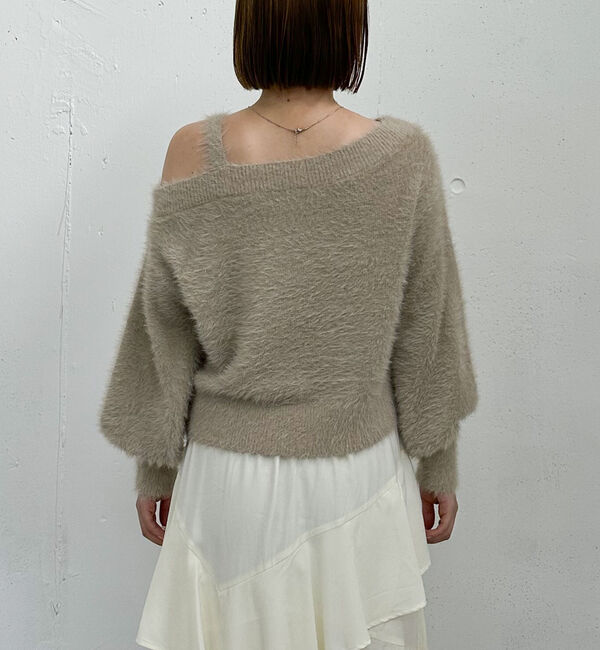 archives「ラメフェザーワンショルニットプルオーバー」|ニット・セーター|