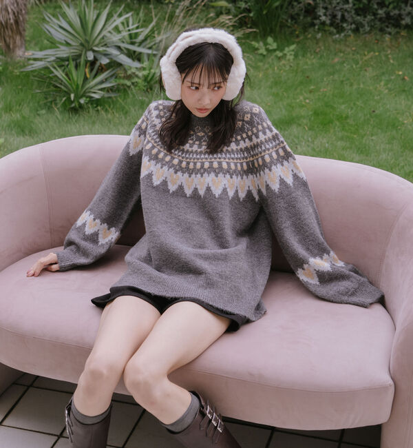 archives「ハートミックスノルディックニットプルオーバー」|ニット・セーター|