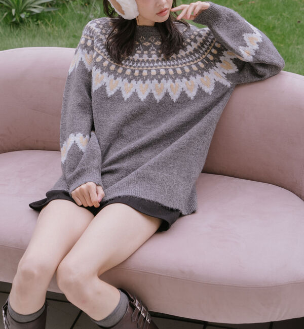 archives「ハートミックスノルディックニットプルオーバー」|ニット・セーター|