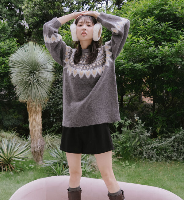 archives「ハートミックスノルディックニットプルオーバー」|ニット・セーター|