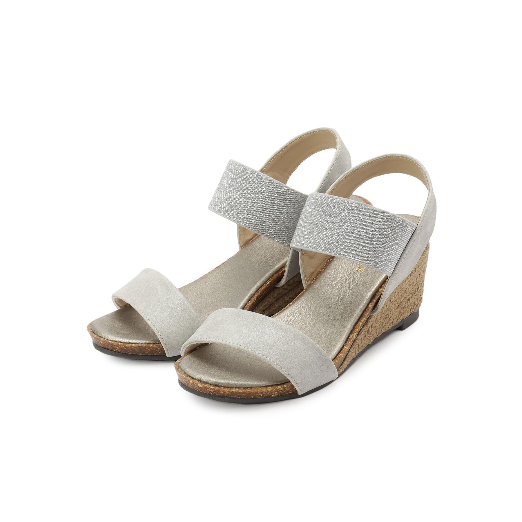 SHOO･LA･RUE「【高レビュー/累計販売35万足突破】片手ではけるサンダル シューダル 25SS」|サンダル|シルバー(006)