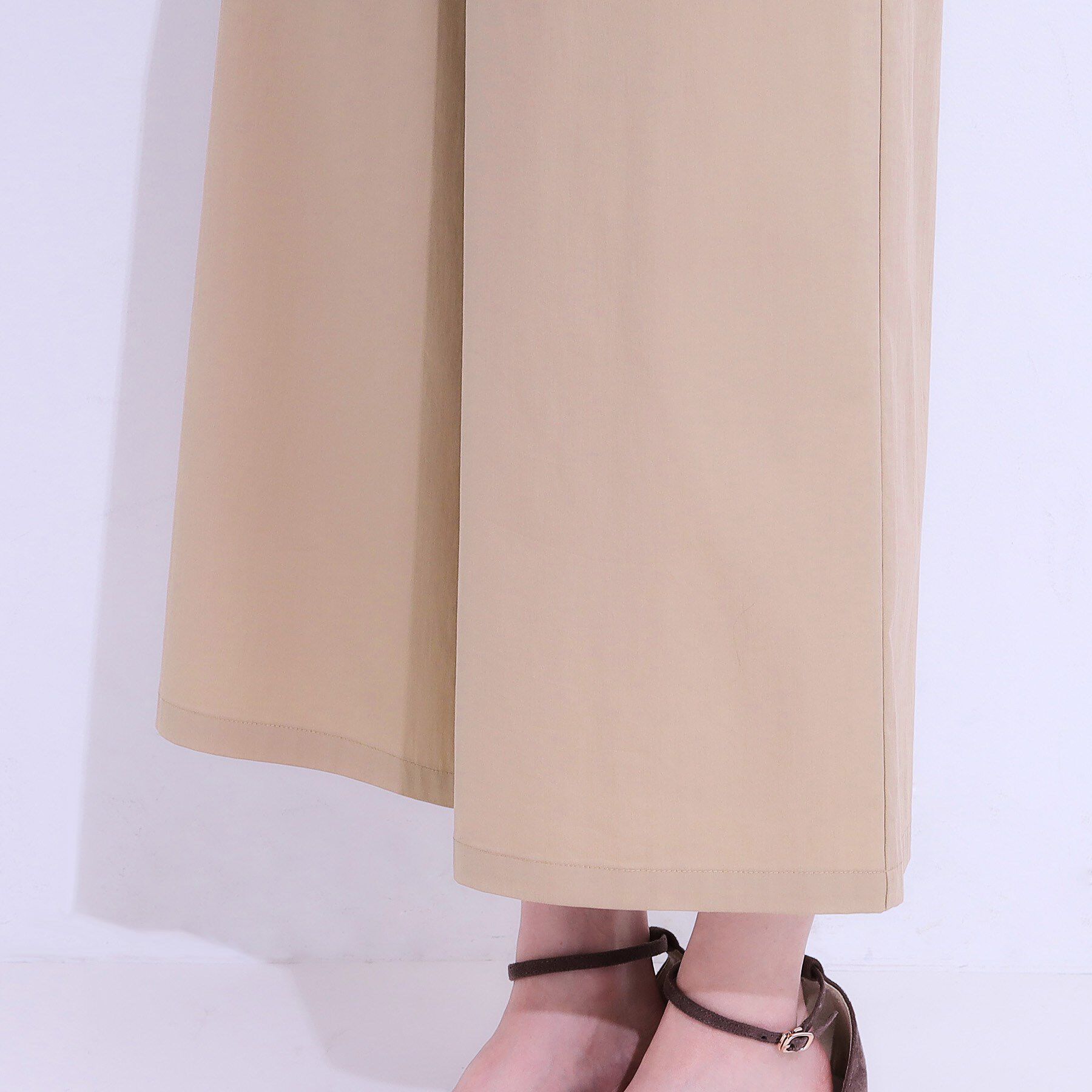 SHOO･LA･RUE「【ひんやり/UV】きれいめにもカジュアルにも ベイカーガウチョパンツ」|その他|