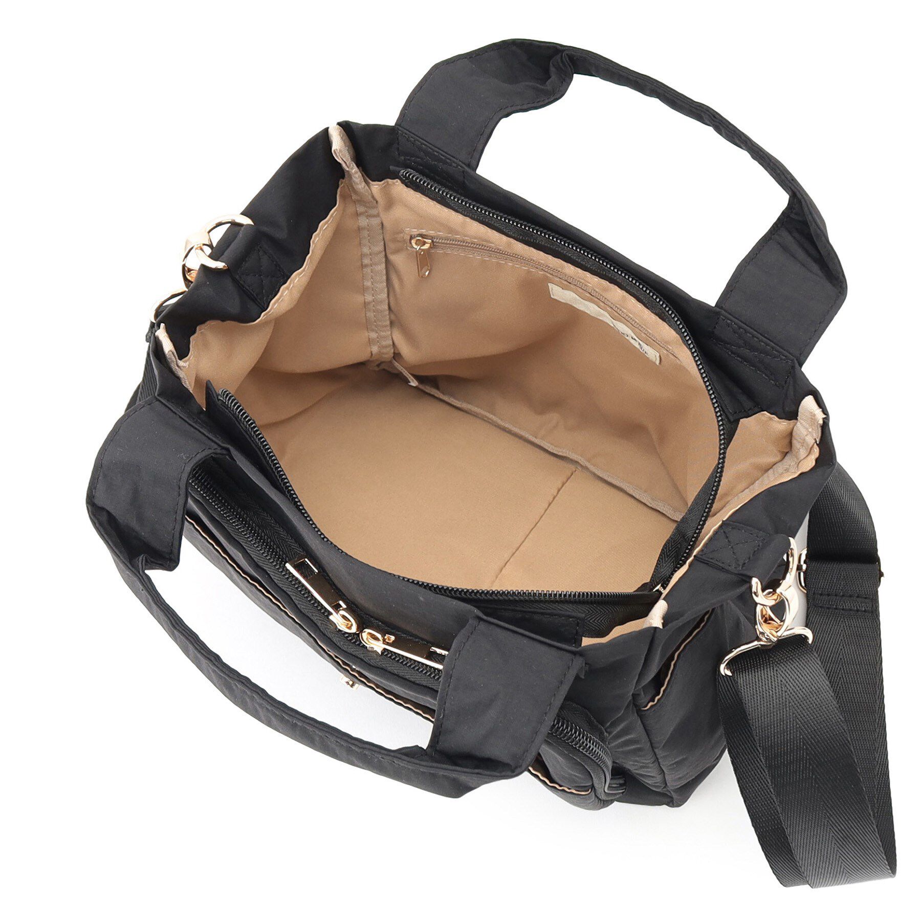 SHOO･LA･RUE「【撥水／2WAY】フロントポケット10ポケットトートバッグ」|トートバッグ|