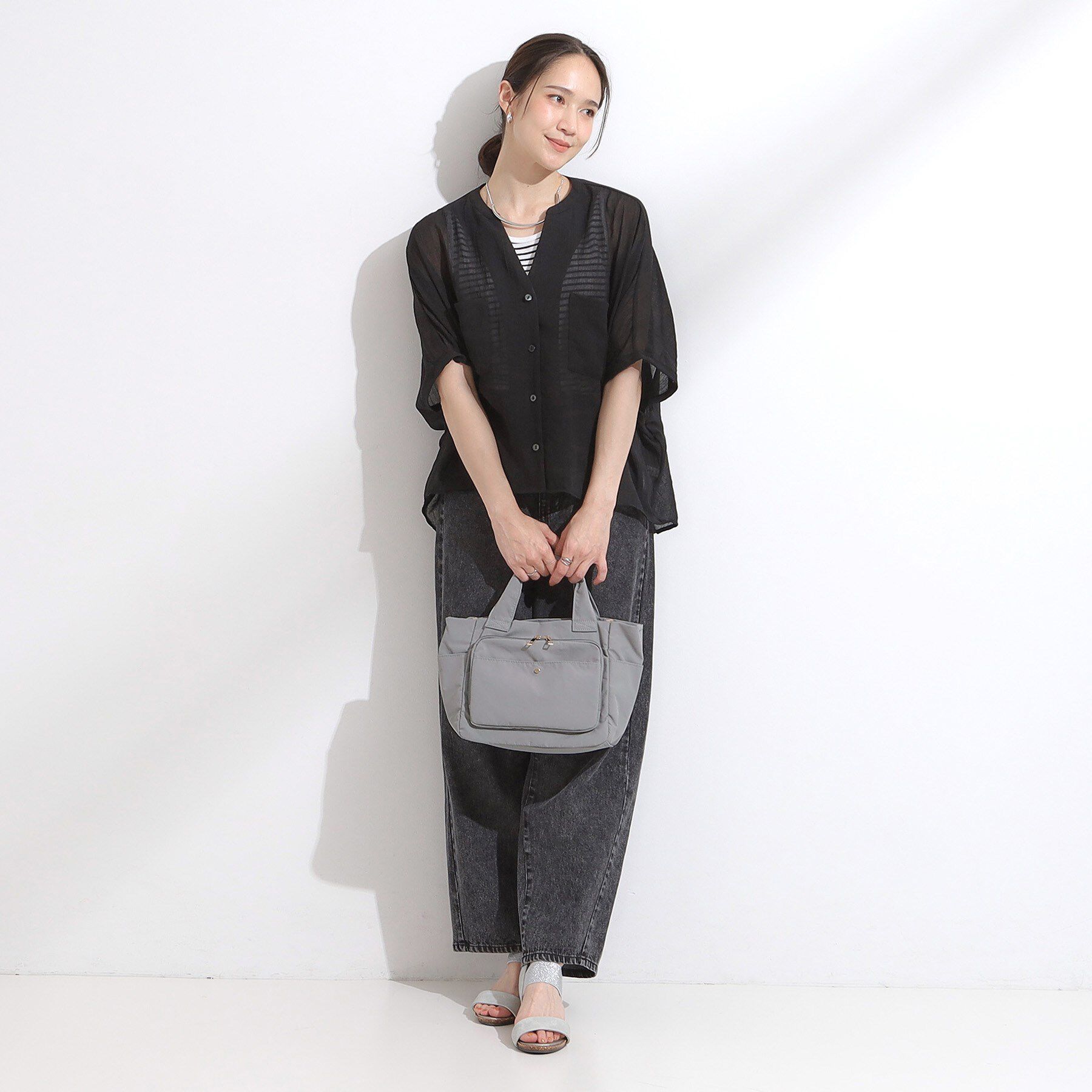 SHOO･LA･RUE「【撥水／2WAY】フロントポケット10ポケットトートバッグ」|トートバッグ|