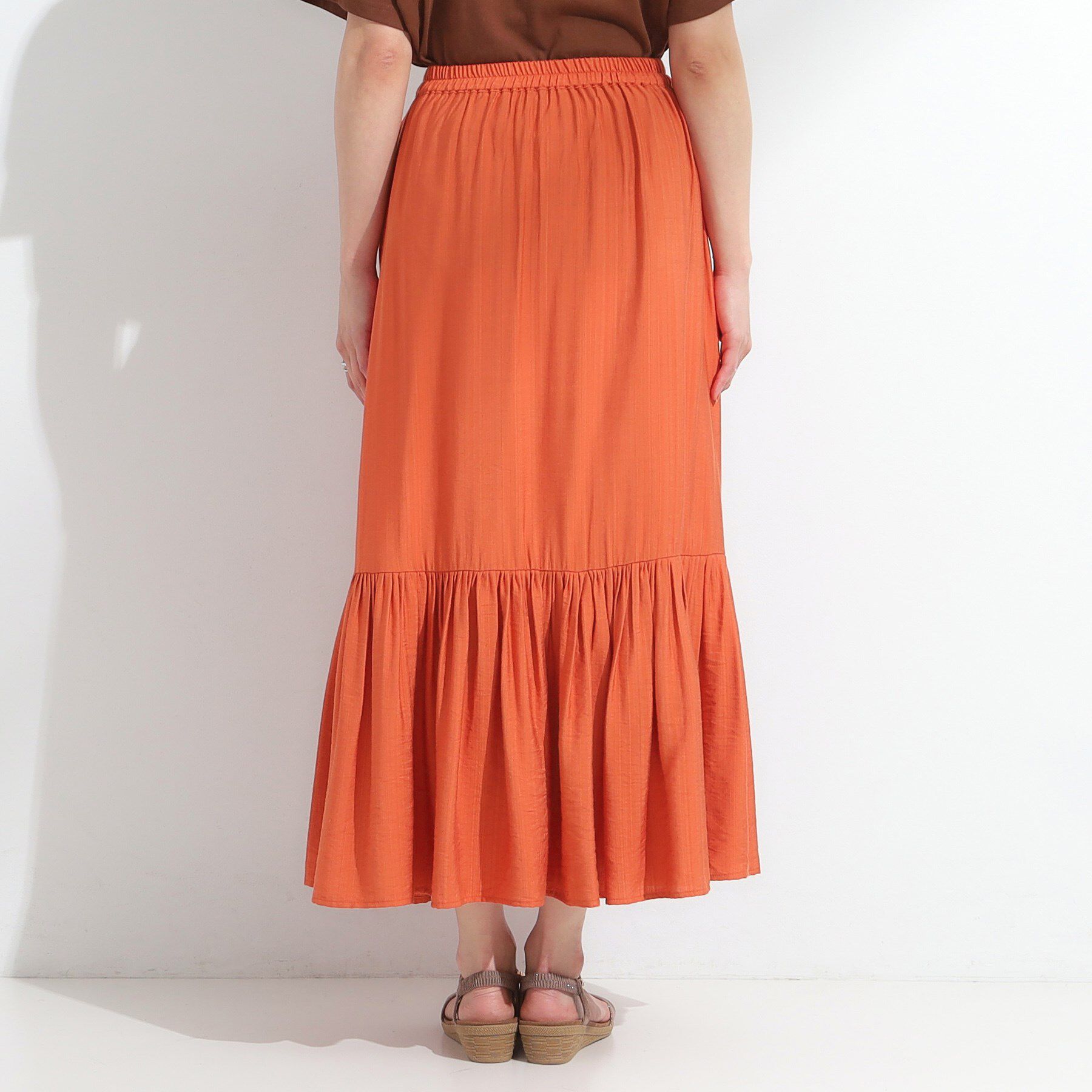 SHOO･LA･RUE「麻調ティアードスカート」|スカート|