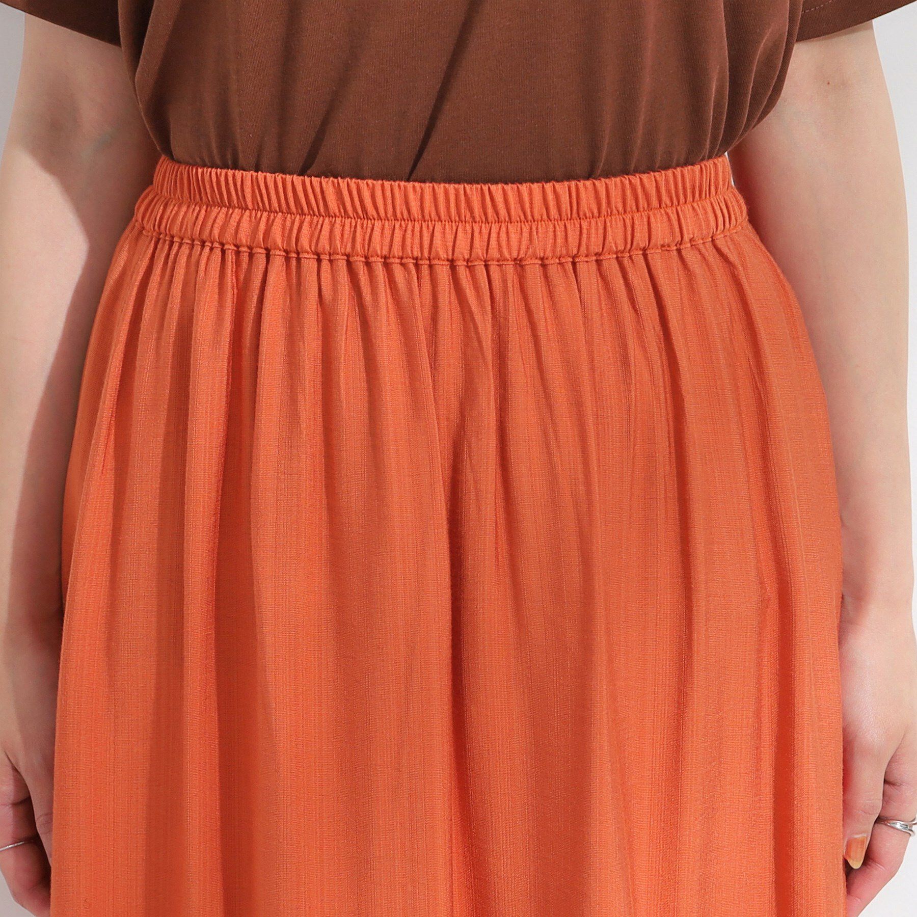 SHOO･LA･RUE「麻調ティアードスカート」|スカート|