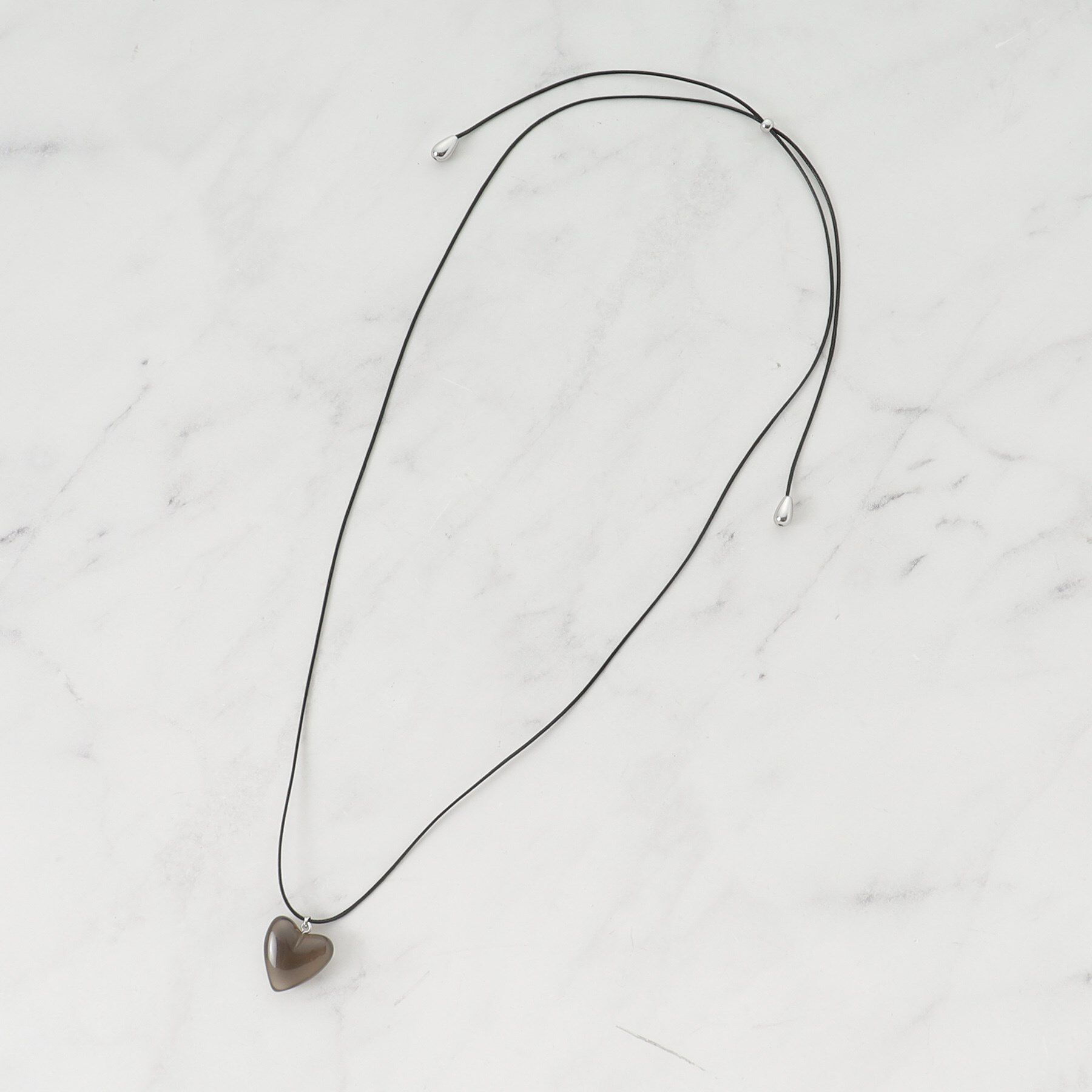 SHOO･LA･RUE「【マルチWAY】クリアハートネックレス」|ネックレス|