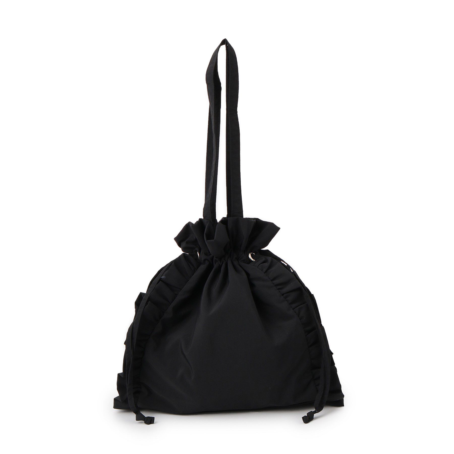 SHOO･LA･RUE「【撥水/A4】大人も持てる フリル巾着トートバッグ」|トートバッグ|