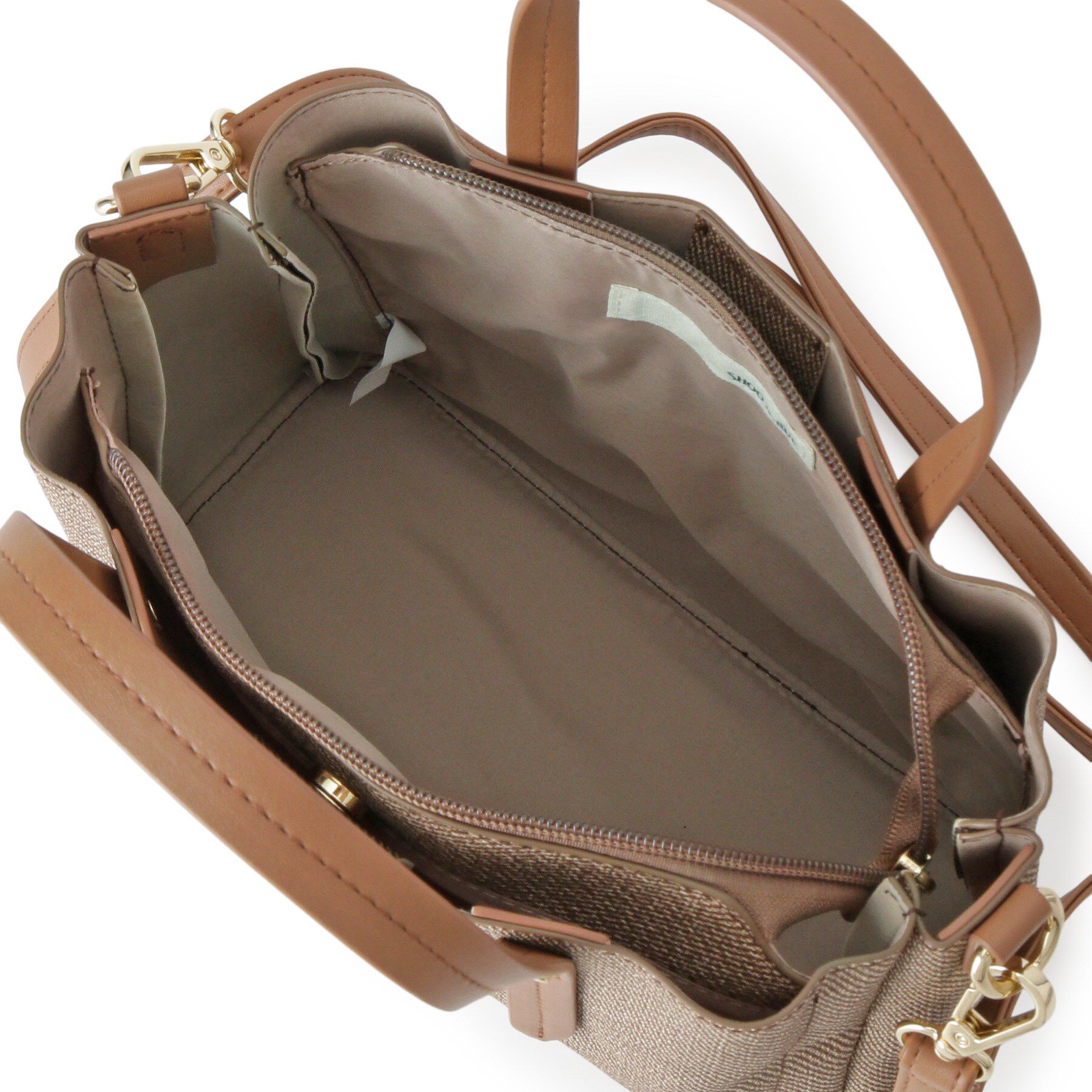 SHOO･LA･RUE「【2WAY】キャンバス風合皮トート」|トートバッグ|