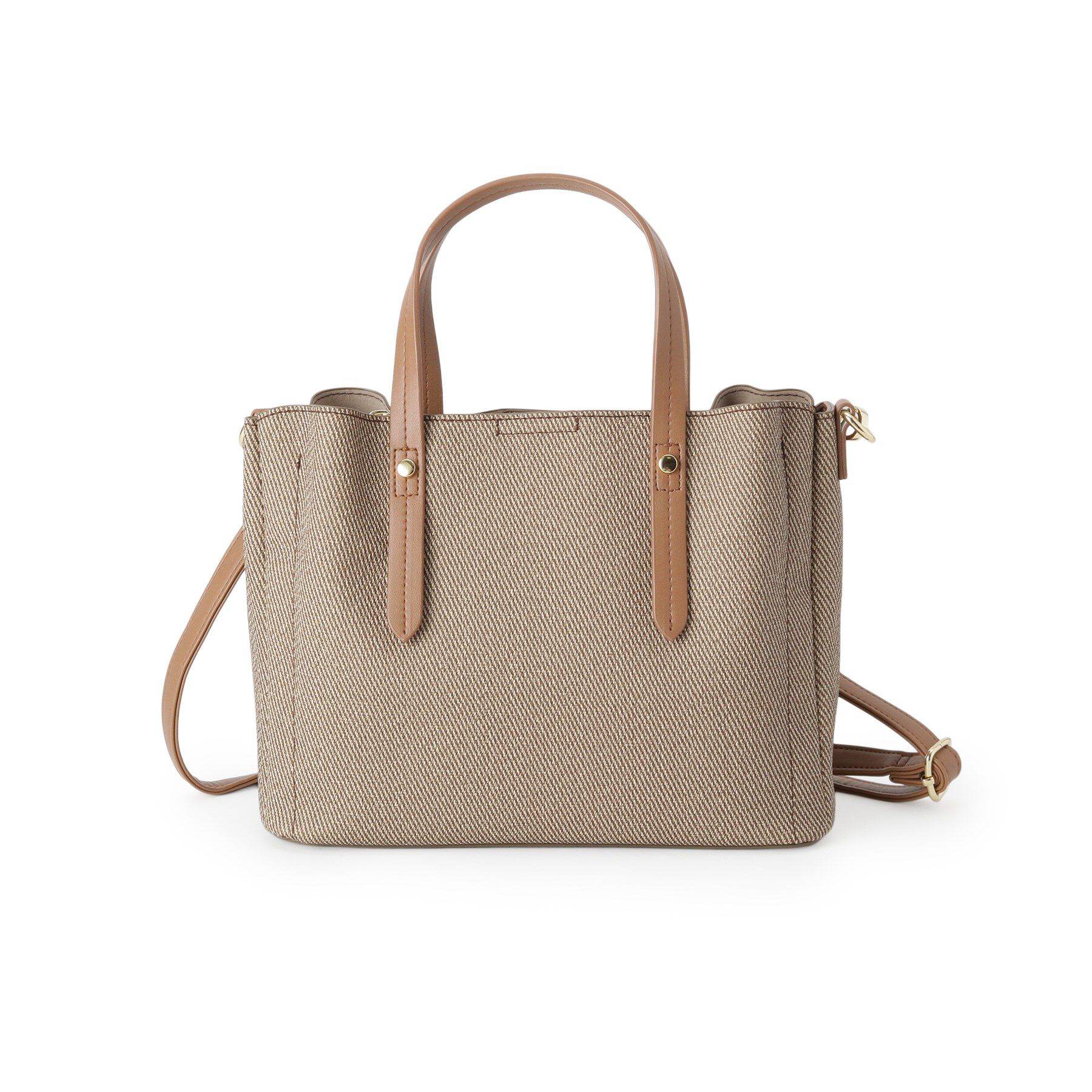 SHOO･LA･RUE「【2WAY】キャンバス風合皮トート」|トートバッグ|