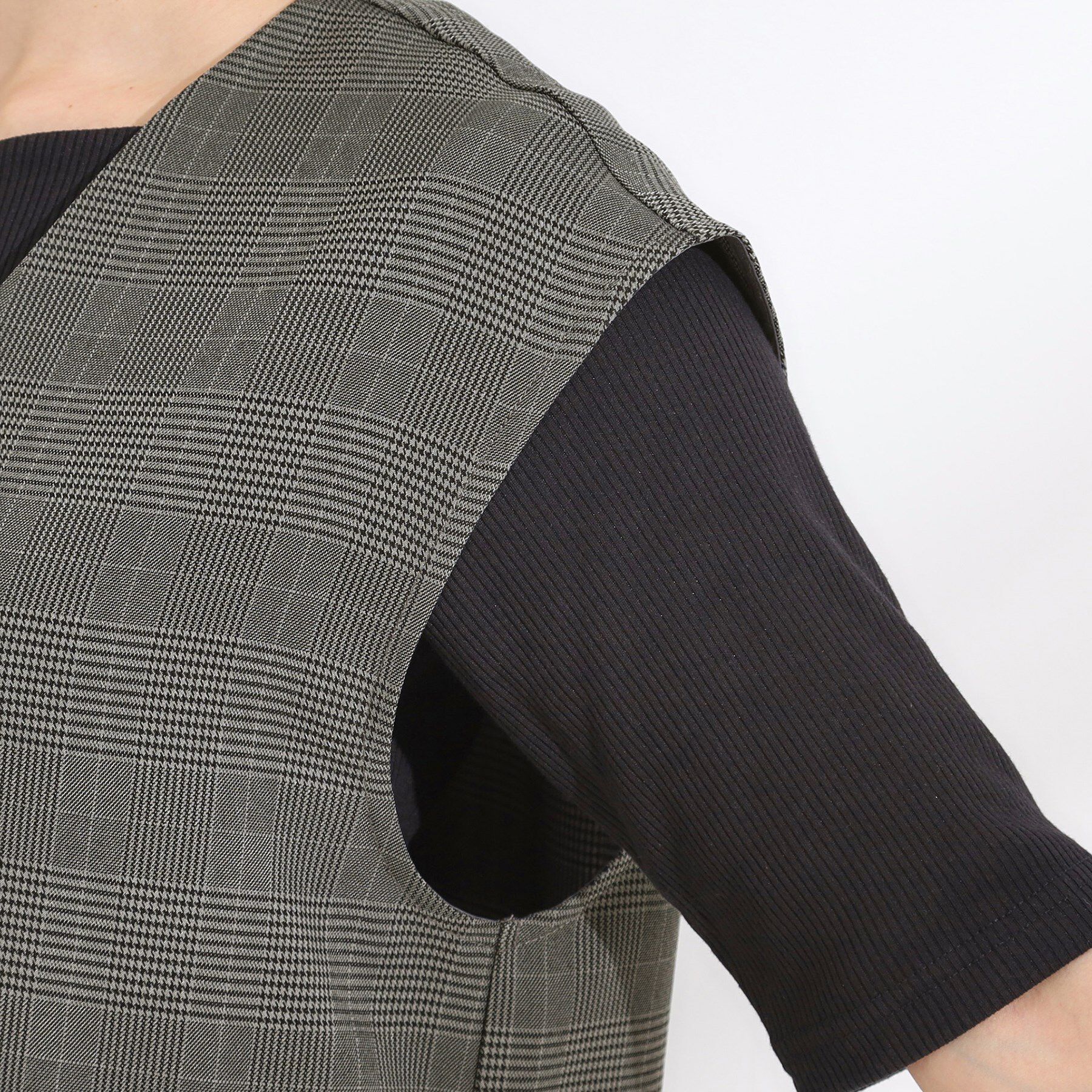 SHOO･LA･RUE「【S-LL/セットアップ可/洗濯後しわになりにくい】ダブルベスト」|ベスト・ジレ|